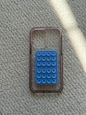 iPhone 12 Pro Max Blue Pop Grip Phone Case Accessory